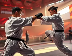 Karate Combat With Influencers, In A Futuristic Arena In Salt Lake City