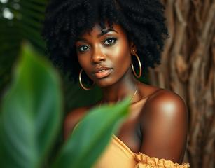 Stunning African American Natural Beauty