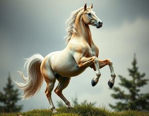 Nft Of A Earth Horse Zodiac Wooded Setting Change Horseup On 2 Legs Higher