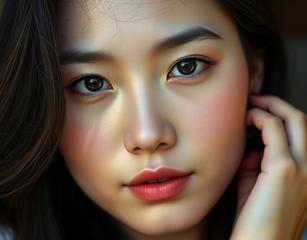 I Want A Realistic Photo Of A Beautiful Women With Asian Features