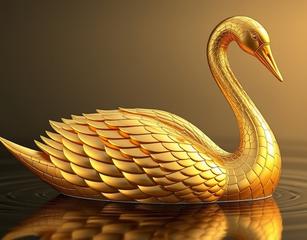 Swan Made From Gold