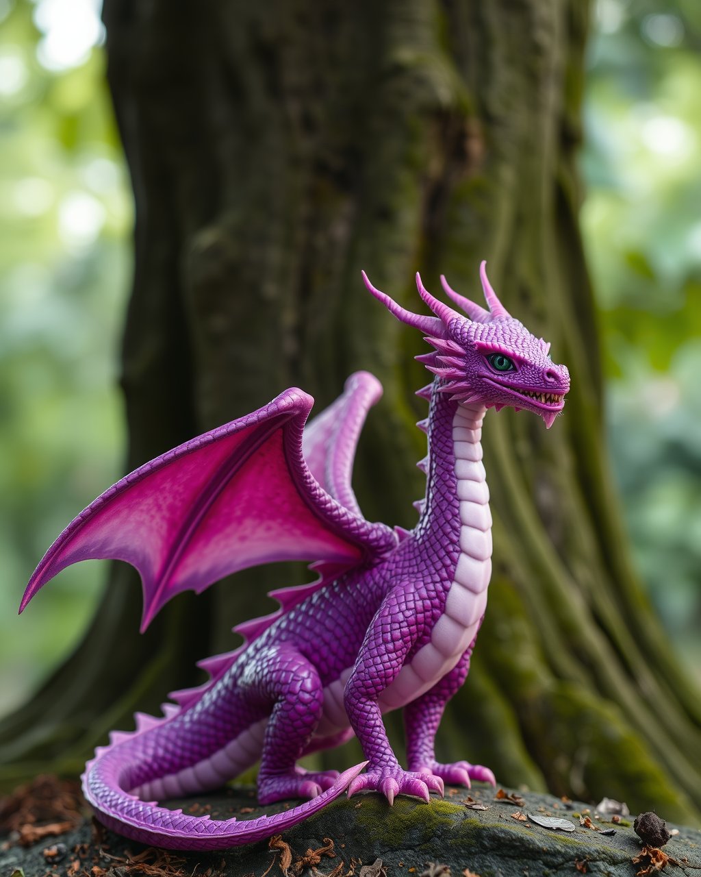 pink and purple dragon